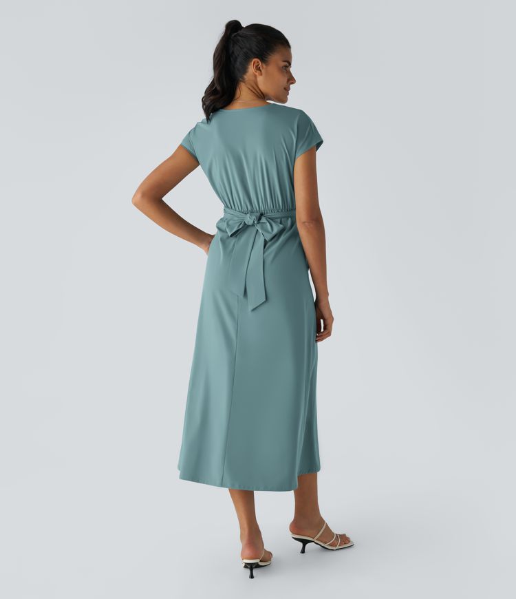 Lucy - Elegante Wikkeljurk met Hoge Taille
