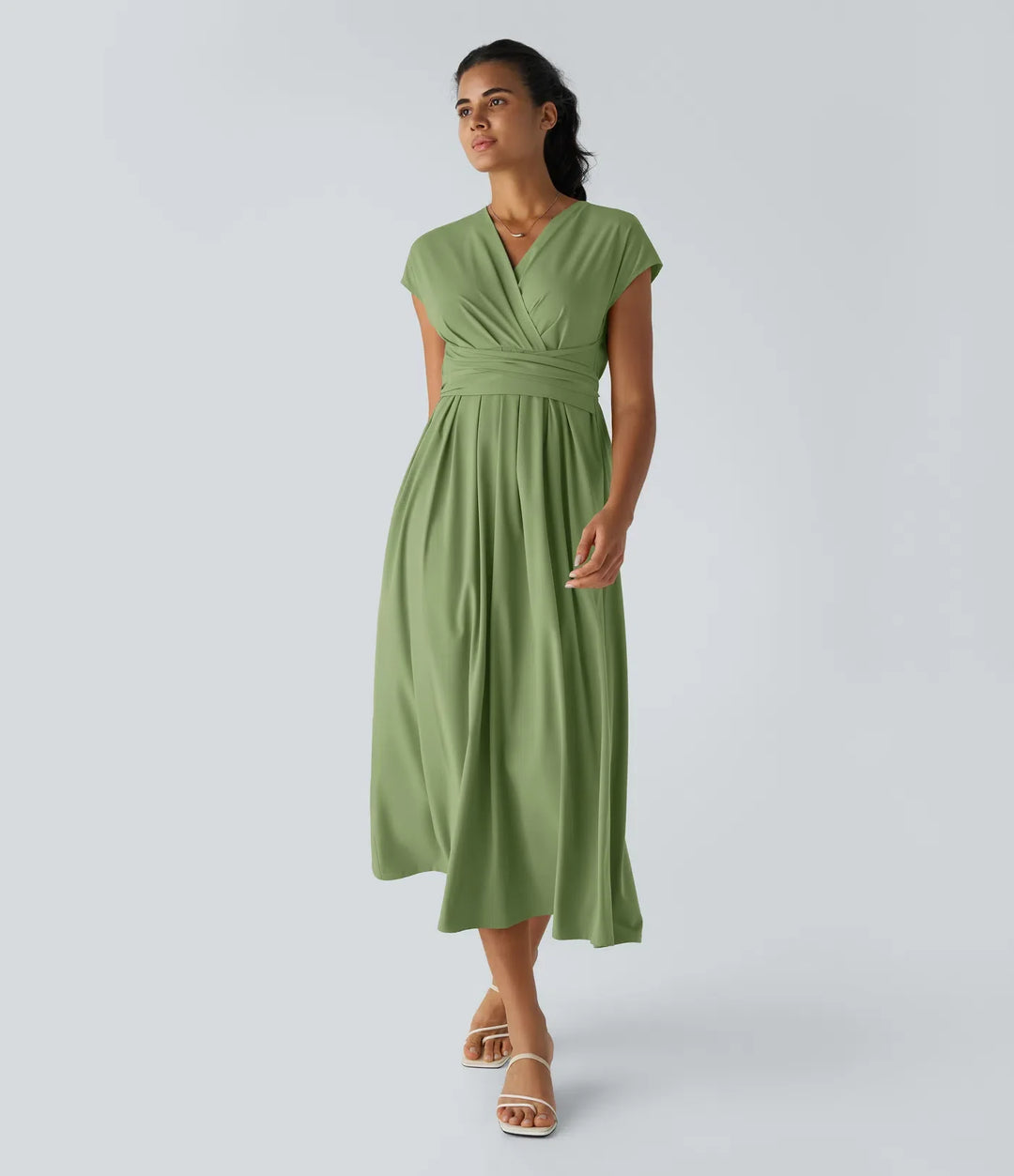 Lucy - Elegante Wikkeljurk met Hoge Taille
