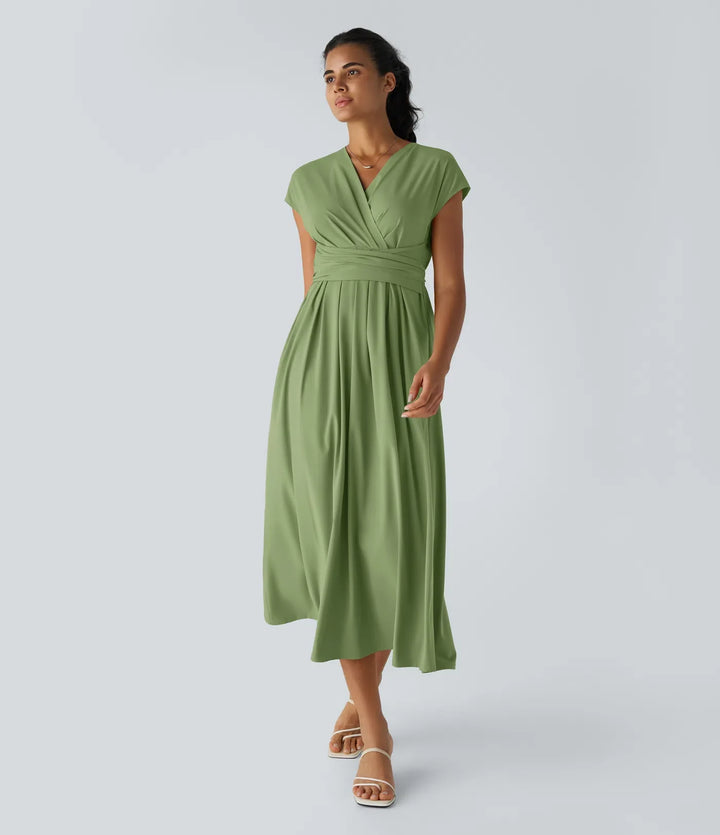 Lucy - Elegante Wikkeljurk met Hoge Taille