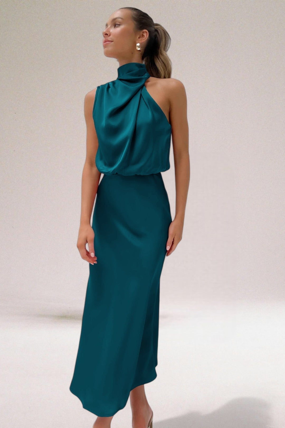 ModeHuis® | Satijnen Glamour Jurk