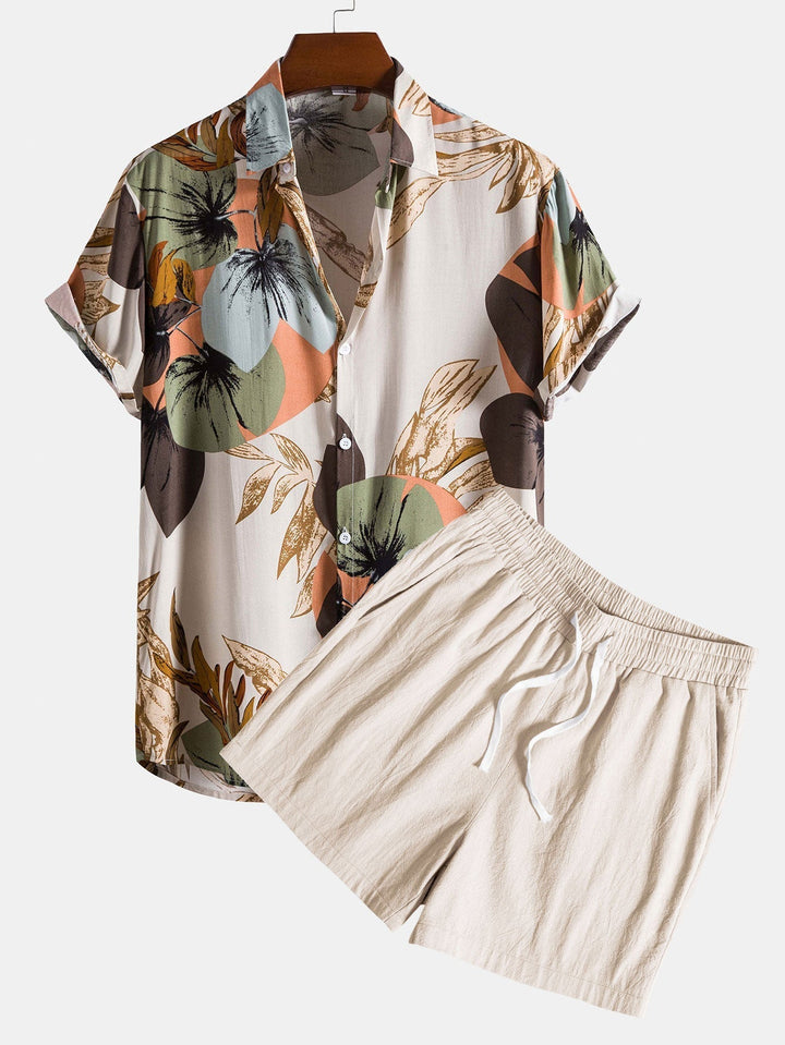 Tropisch shirt & korte broek