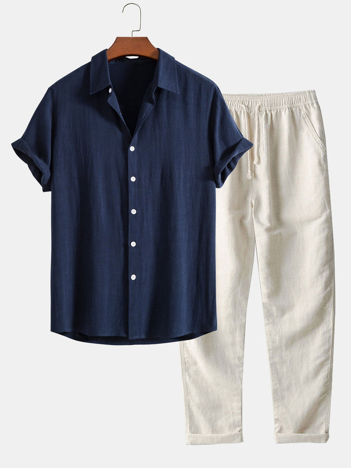 ModeHuis® | 2-delige Chique Casual Linnen Set