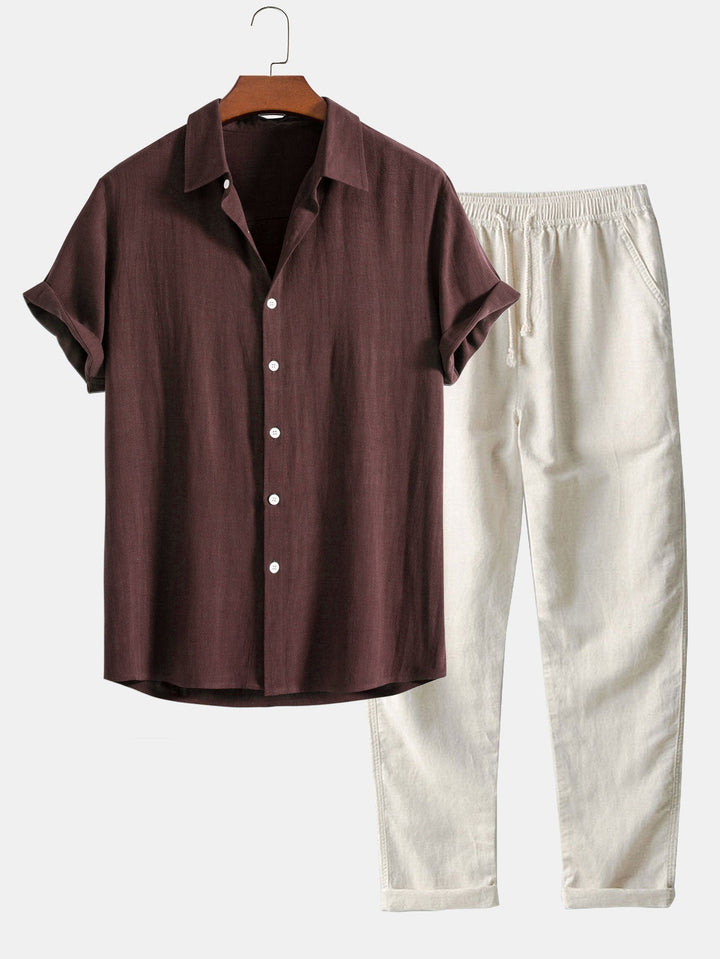 ModeHuis® | 2-delige Chique Casual Linnen Set