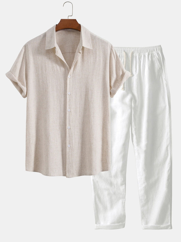 ModeHuis® | 2-delige Chique Casual Linnen Set