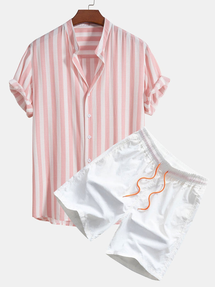 Gestreepte shirt & zwemshort