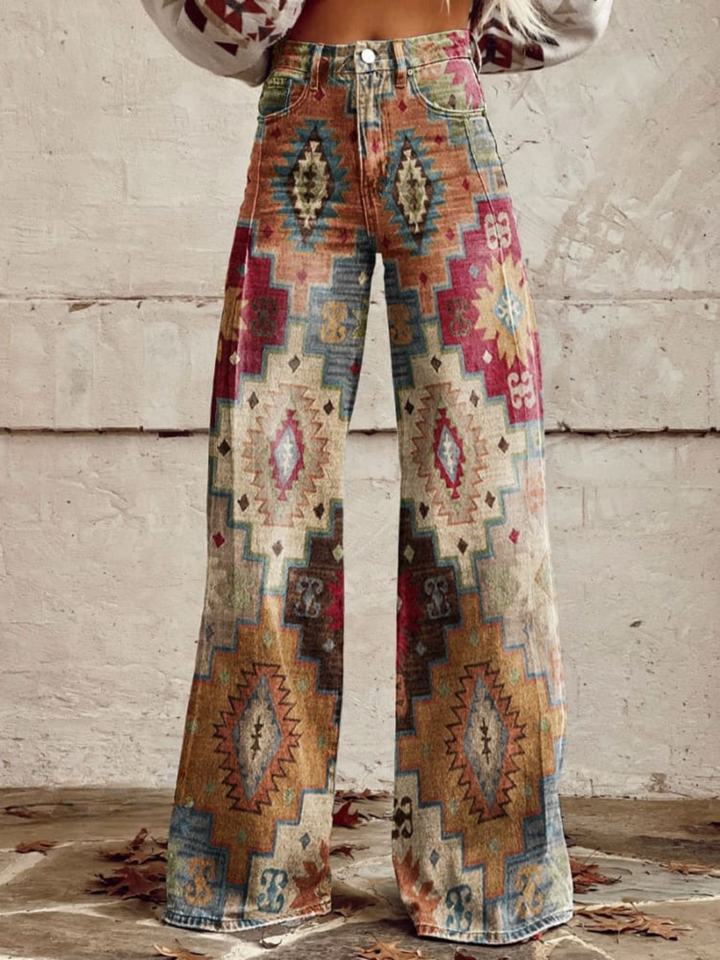 Rowena | Aztec Dream wijde broek
