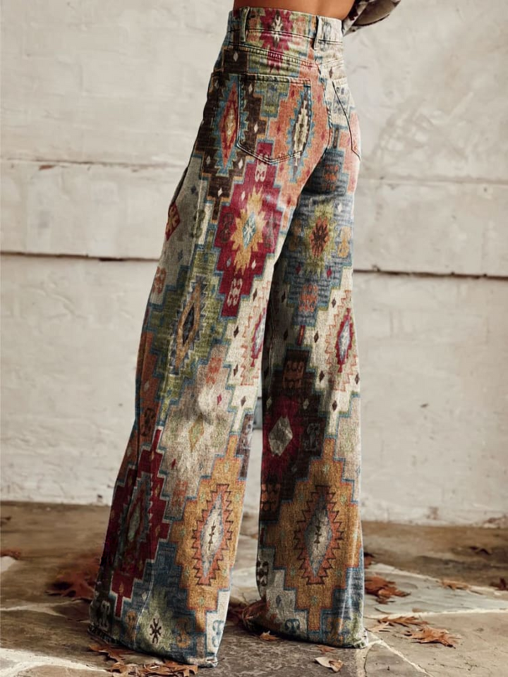 Rowena | Aztec Dream wijde broek