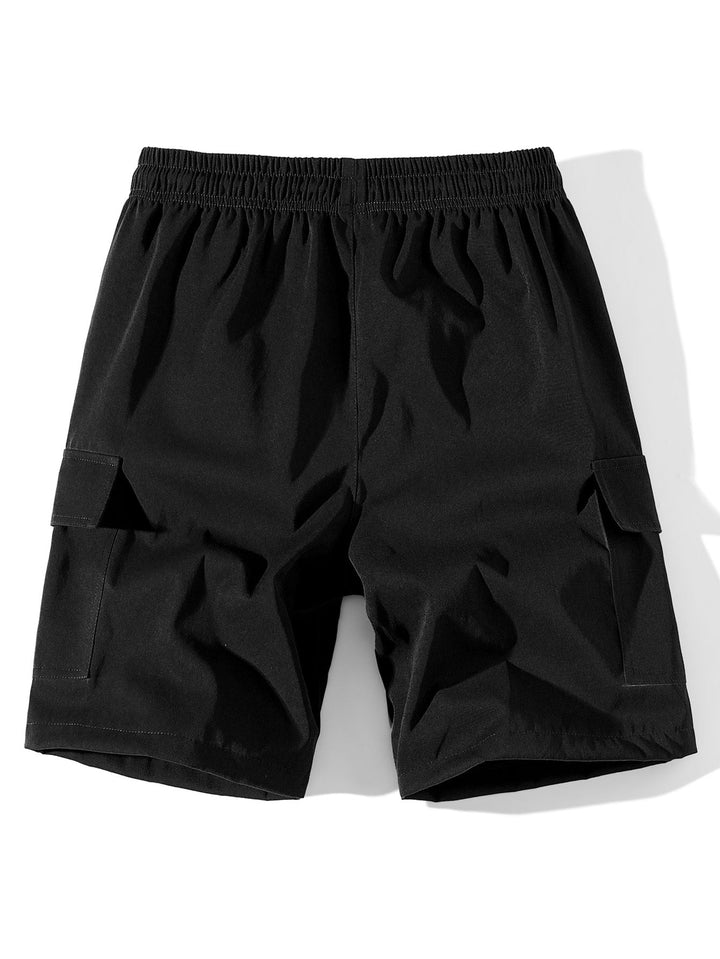 Effen cargo shorts met trekkoordsluiting