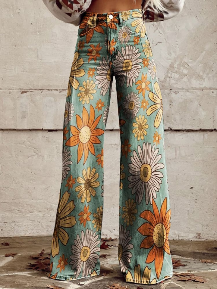 Daisy | Festival Bloom wijde broek