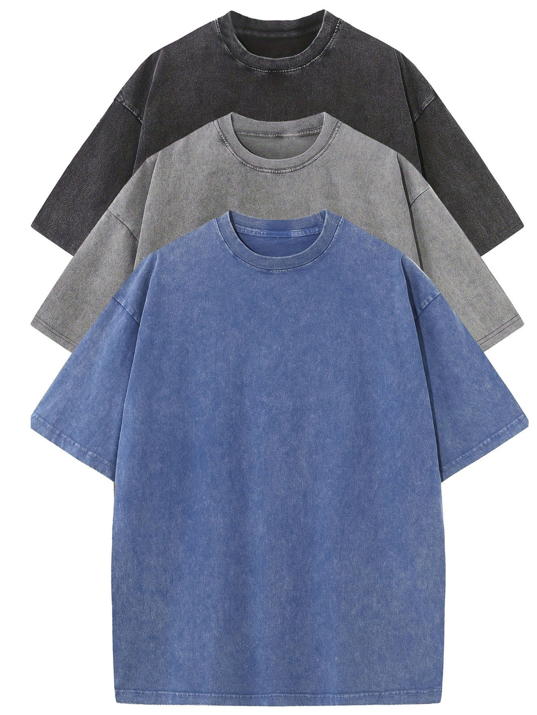 ModeHuis® | Essential Cotton Oversized Tee Set – 3-Pack