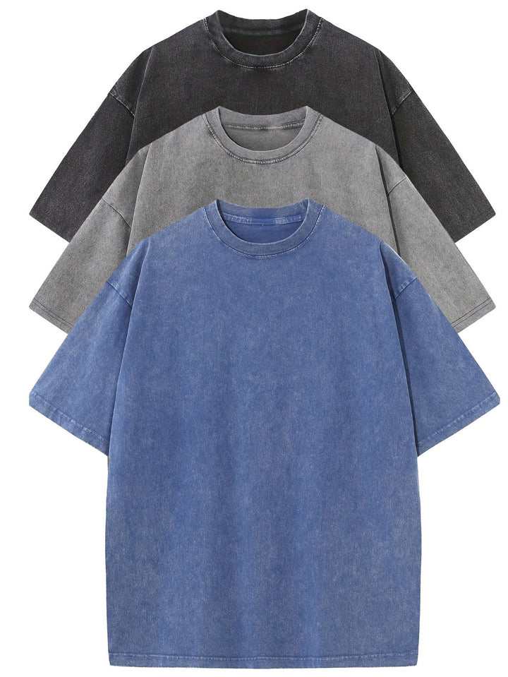 ModeHuis® | Essential Cotton Oversized Tee Set – 3-Pack
