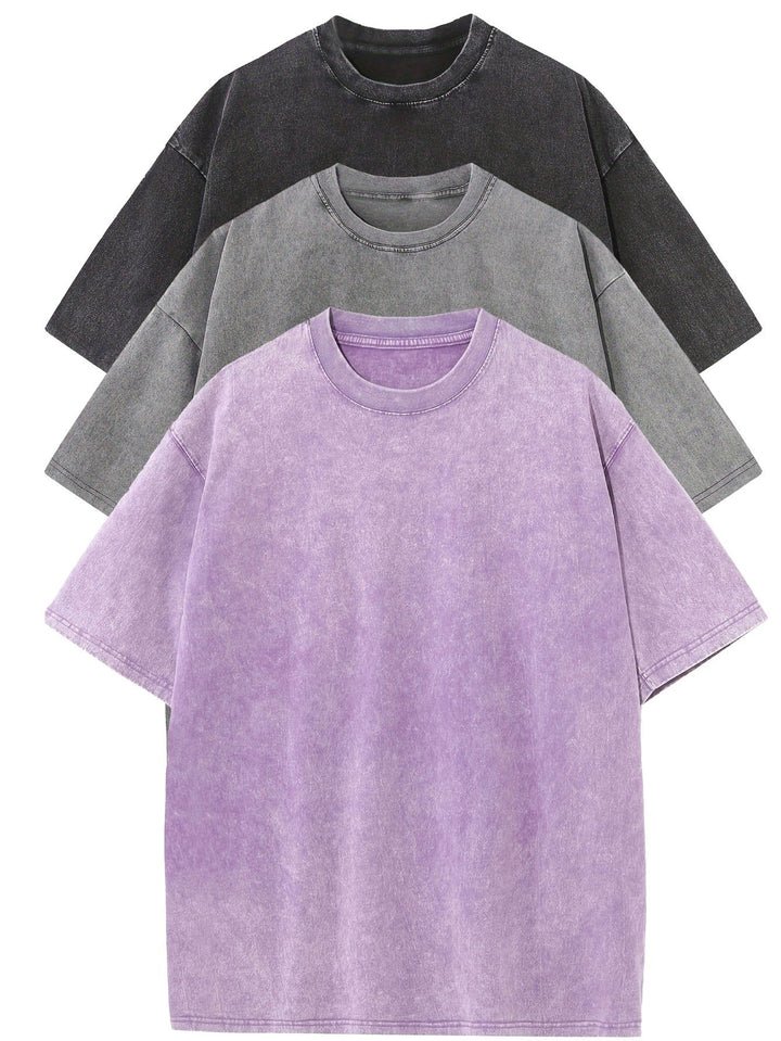 ModeHuis® | Essential Cotton Oversized Tee Set – 3-Pack