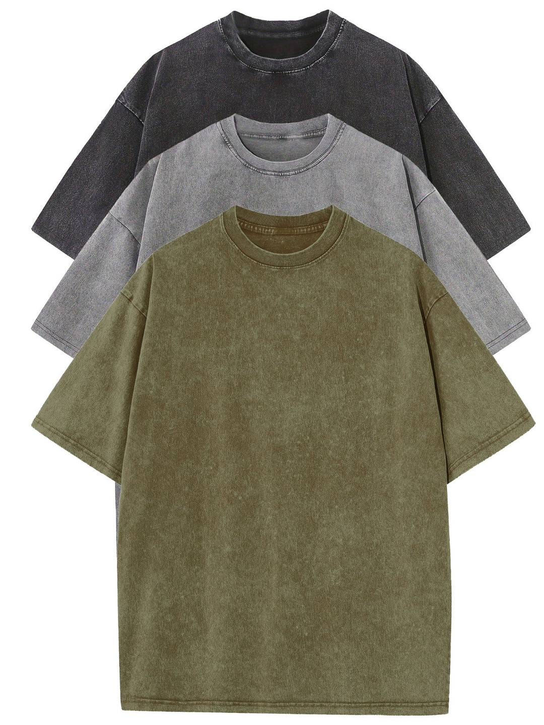 ModeHuis® | Essential Cotton Oversized Tee Set – 3-Pack