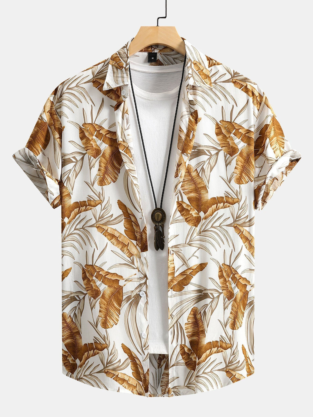 Overhemd met tropische print & korte broek