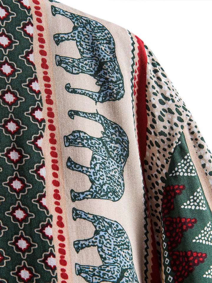 Olifantenprint overhemd & Korte broek