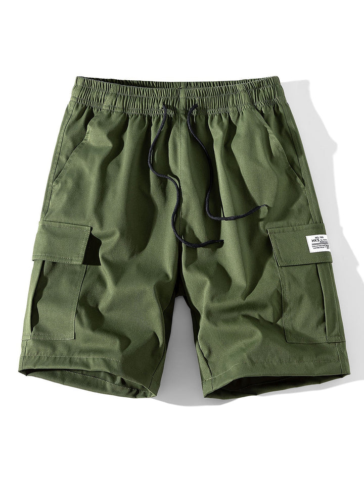 Effen cargo shorts met trekkoordsluiting