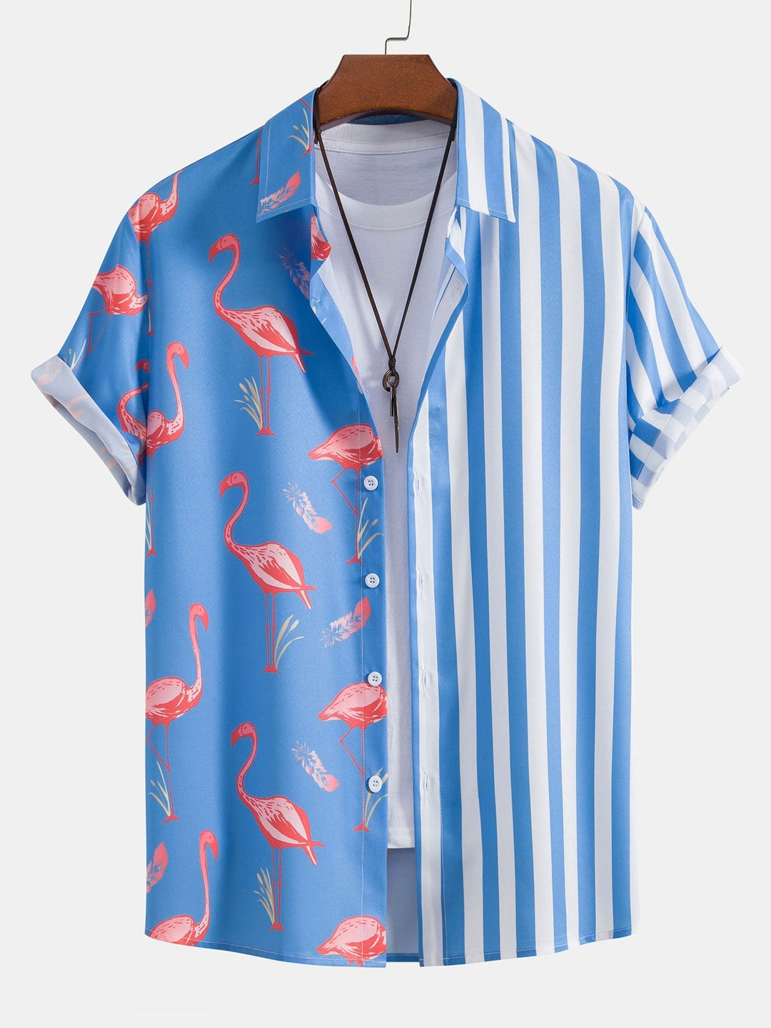 Flamingo gestreept shirt & zwemshort