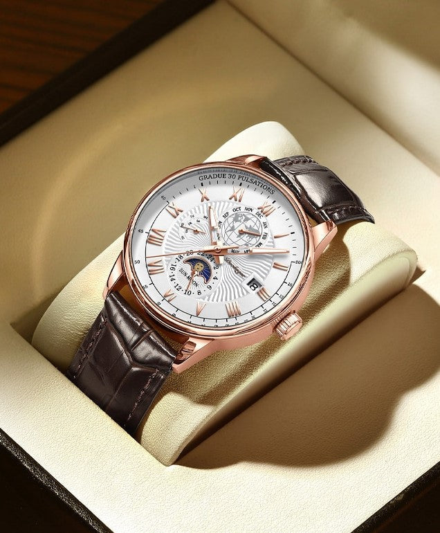 Trendy High-End Light Kwarts Horloge