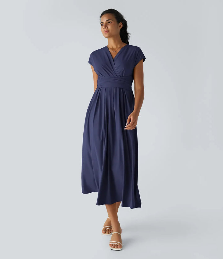 Lucy - Elegante Wikkeljurk met Hoge Taille