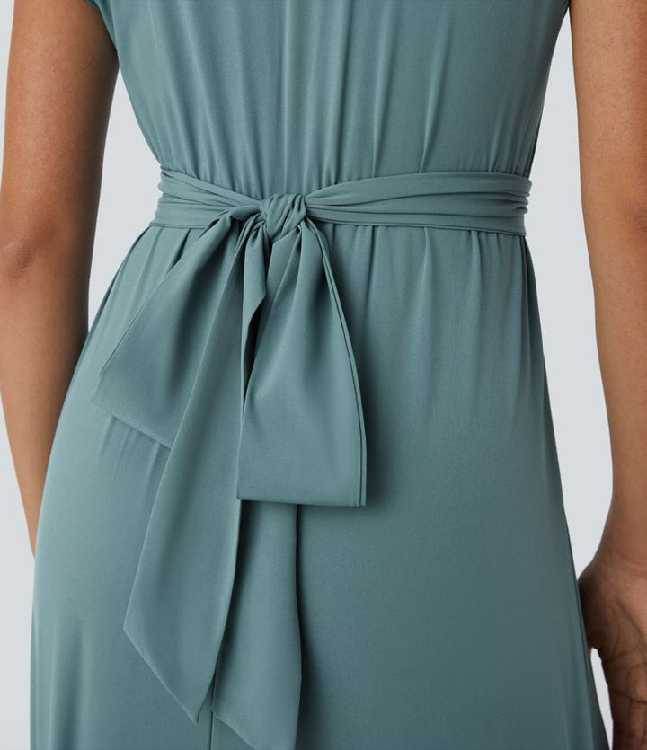Lucy - Elegante Wikkeljurk met Hoge Taille