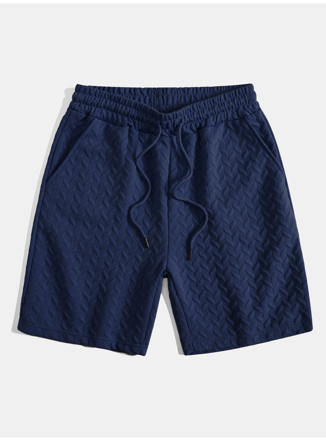 Korte broek met geometrisch jacquardmotief