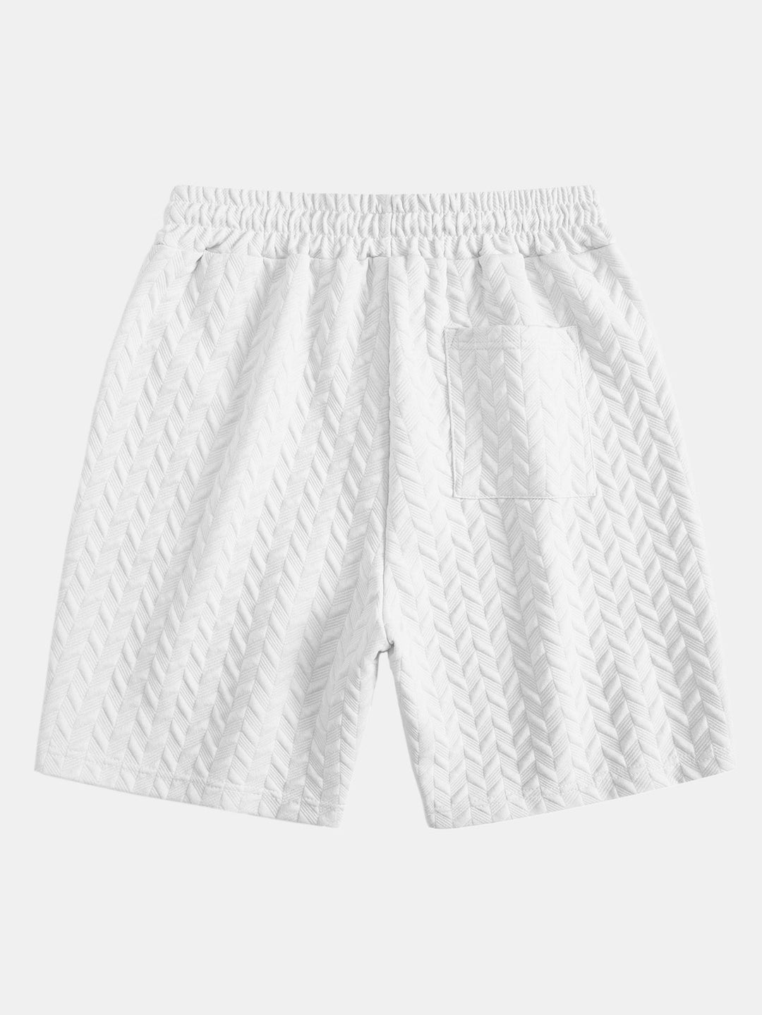 Korte broek met geometrisch jacquardmotief