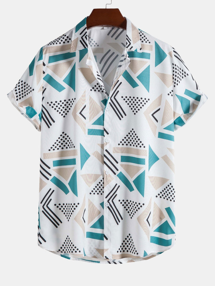 Shirt met geometrisch print & zwemshort