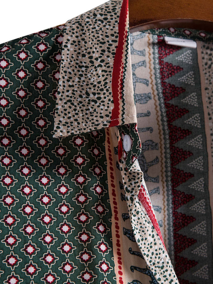 Olifantenprint overhemd & Korte broek