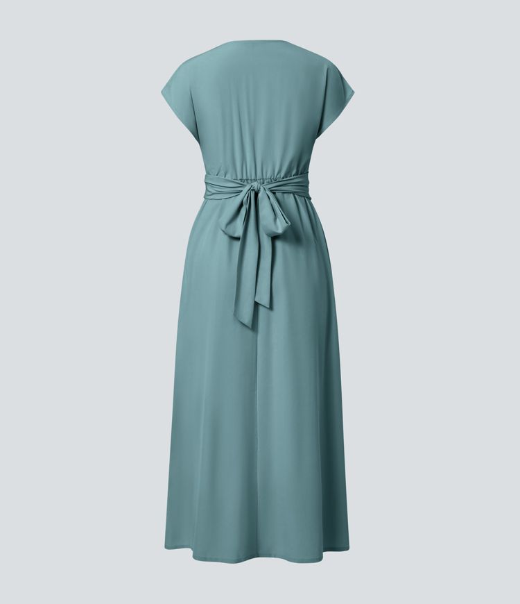 Lucy - Elegante Wikkeljurk met Hoge Taille