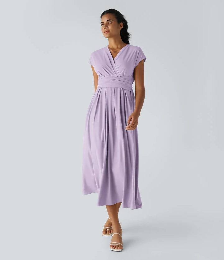 Lucy - Elegante Wikkeljurk met Hoge Taille