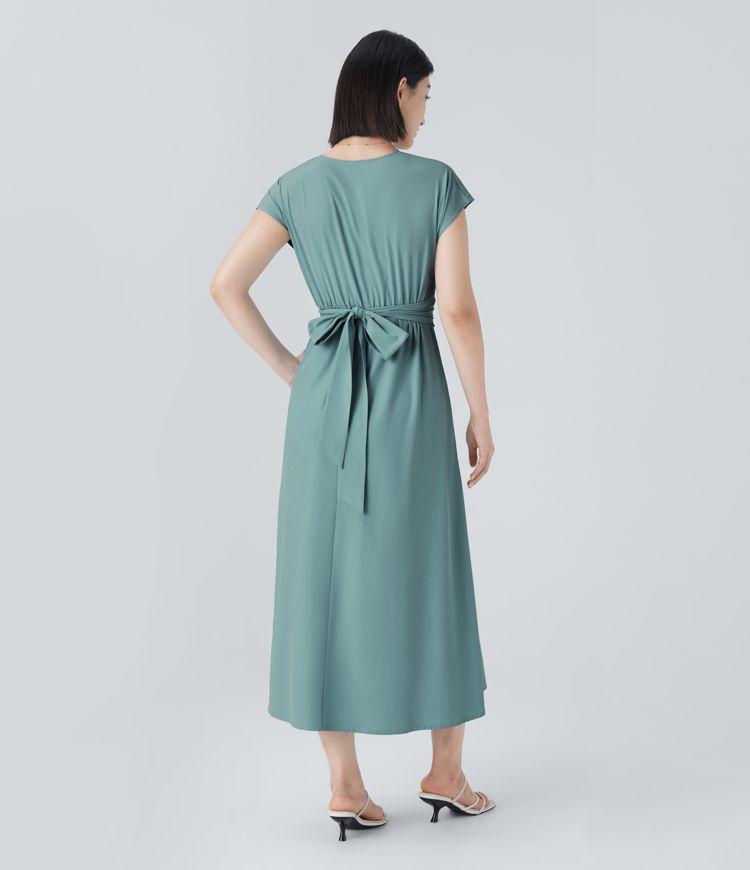 Lucy - Elegante Wikkeljurk met Hoge Taille