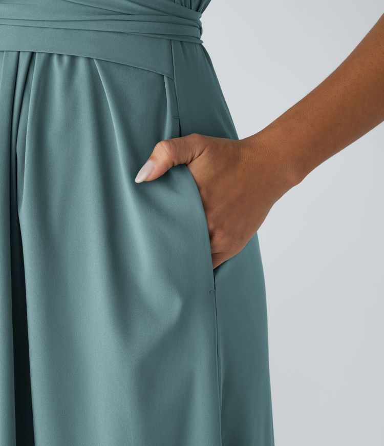 Lucy - Elegante Wikkeljurk met Hoge Taille