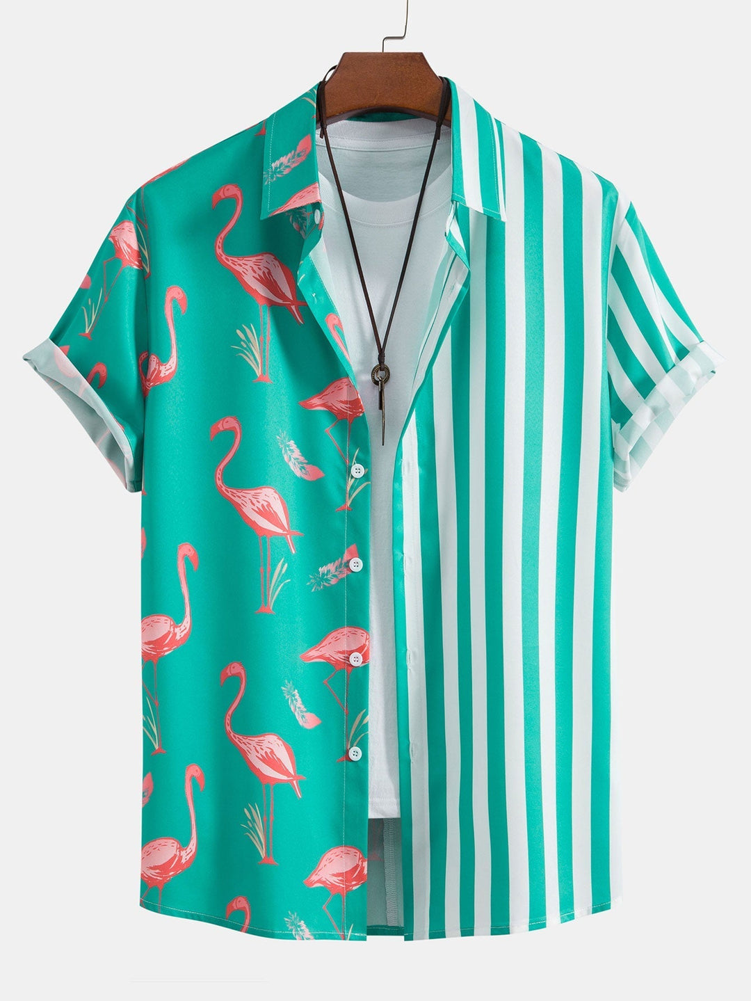 Flamingo gestreept shirt & zwemshort