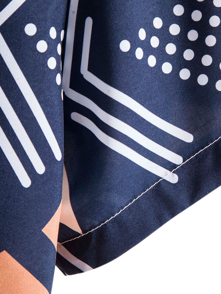 Shirt met geometrisch print & zwemshort
