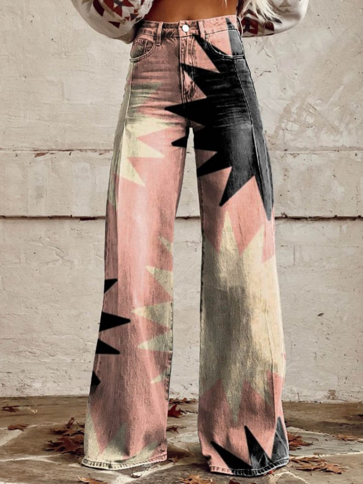 Stella | Boho Starburst wijde broek