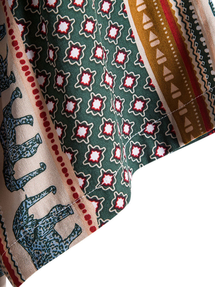 Olifantenprint overhemd & Korte broek