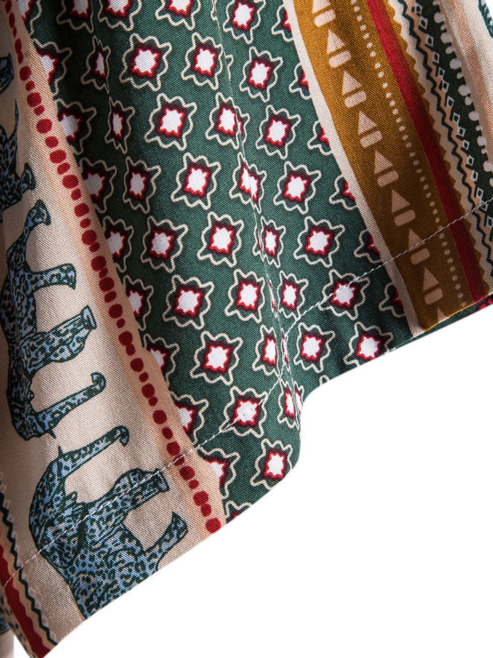 Olifantenprint overhemd & Korte broek