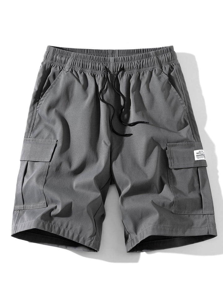 Effen cargo shorts met trekkoordsluiting