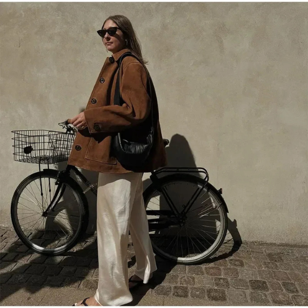 ModeHuis® | Suede Statement Coat