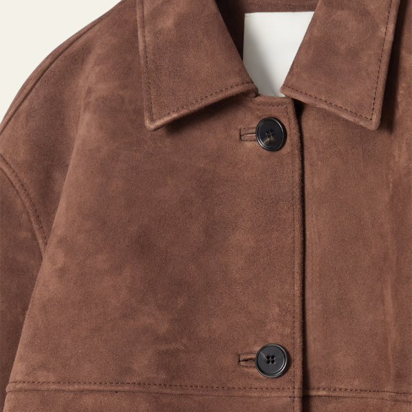 ModeHuis® | Collared Suede Jacket