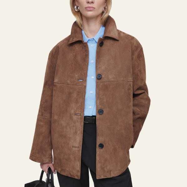 ModeHuis® | Collared Suede Jacket