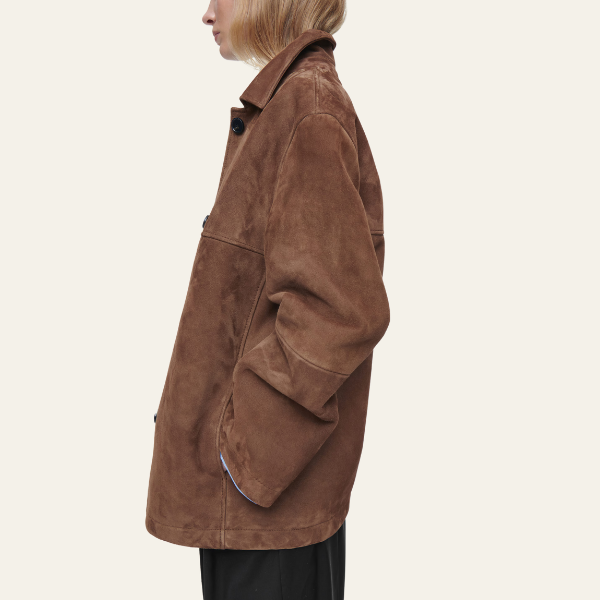 ModeHuis® | Collared Suede Jacket