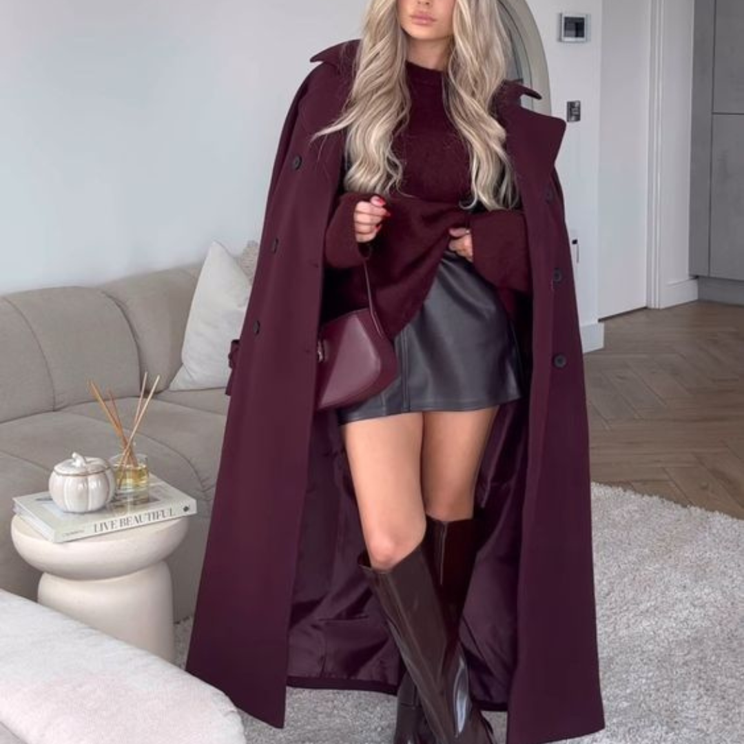 ModeHuis® | Classy Burgundy Jas