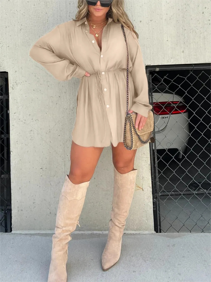 ModeHuis® | Trendy Satijnen Romper Jurk