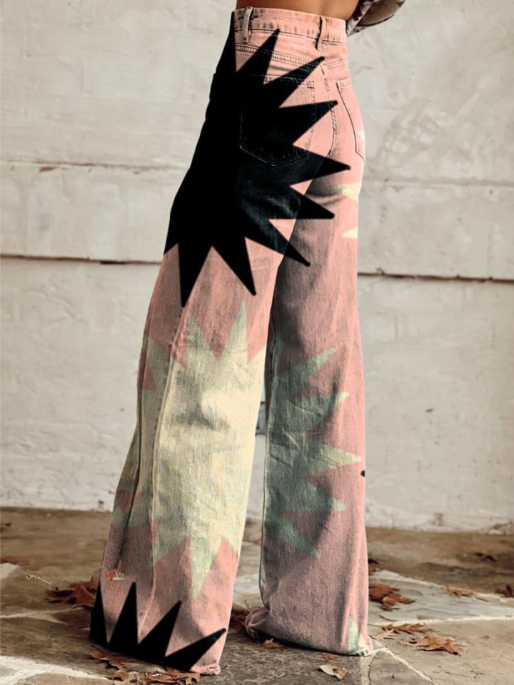 Stella | Boho Starburst wijde broek