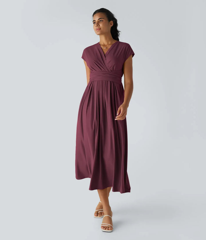 Lucy - Elegante Wikkeljurk met Hoge Taille
