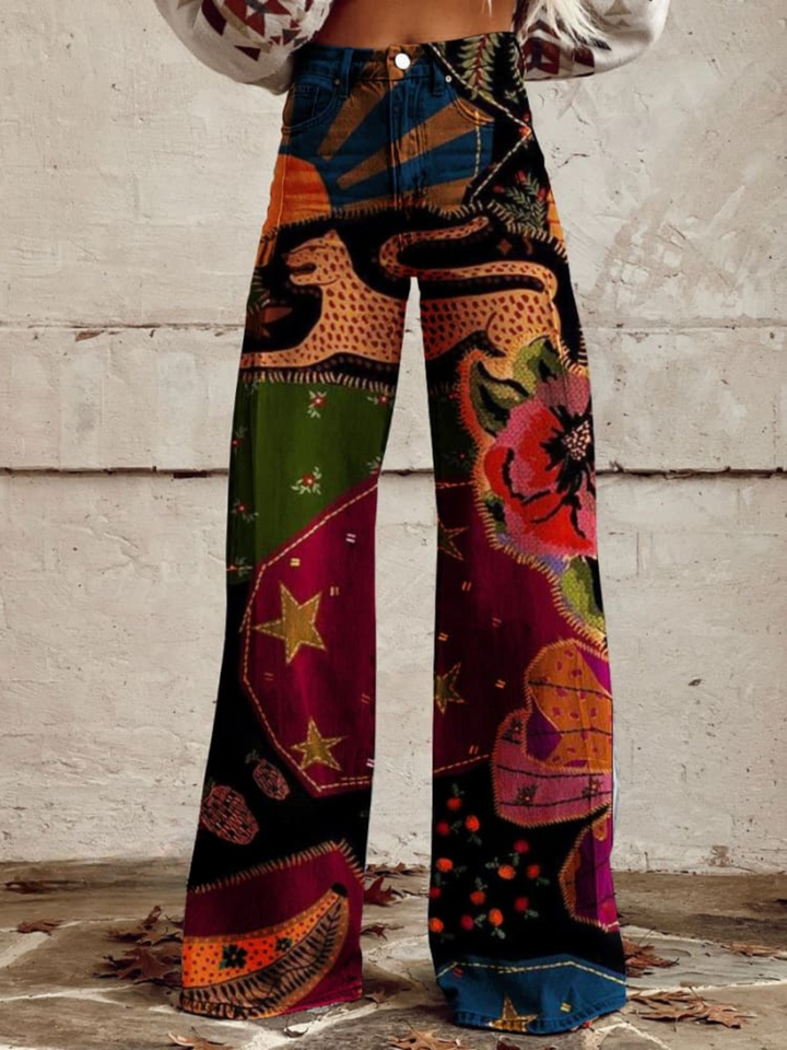 Tahlia | Boho-broek Midnight Garden