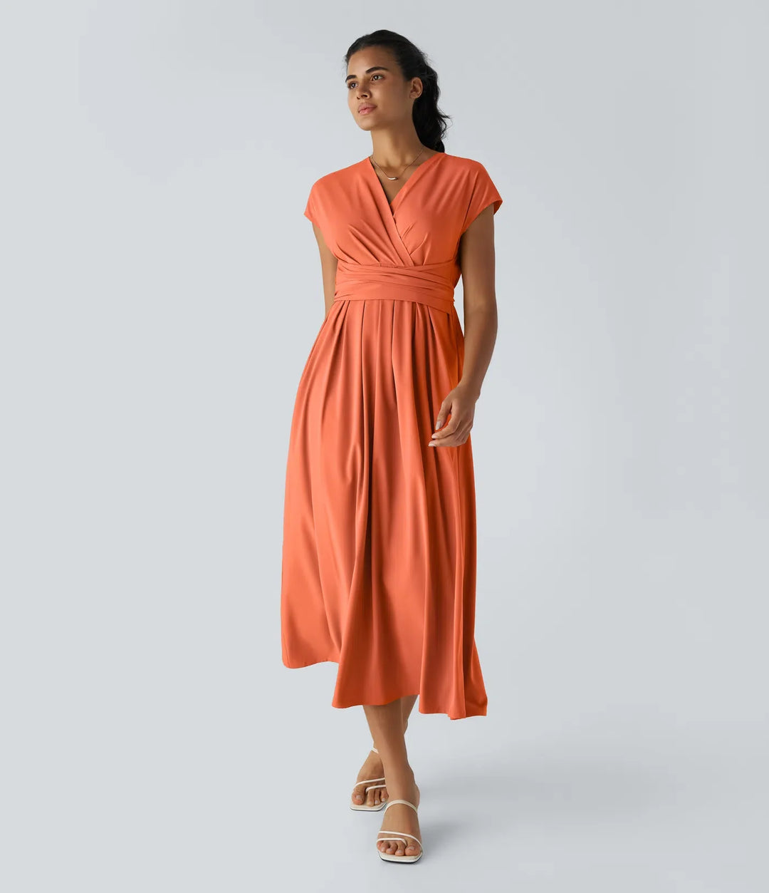 Lucy - Elegante Wikkeljurk met Hoge Taille