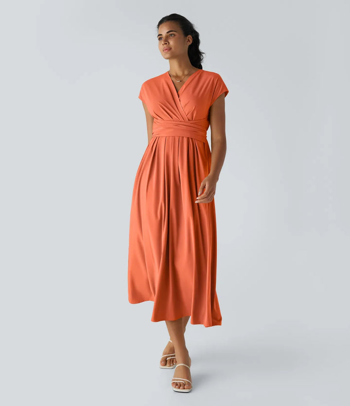 Lucy - Elegante Wikkeljurk met Hoge Taille