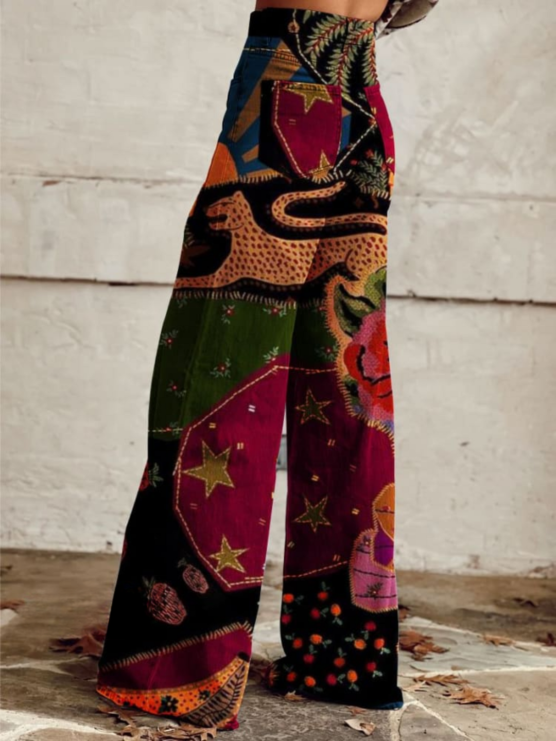 Tahlia | Boho-broek Midnight Garden